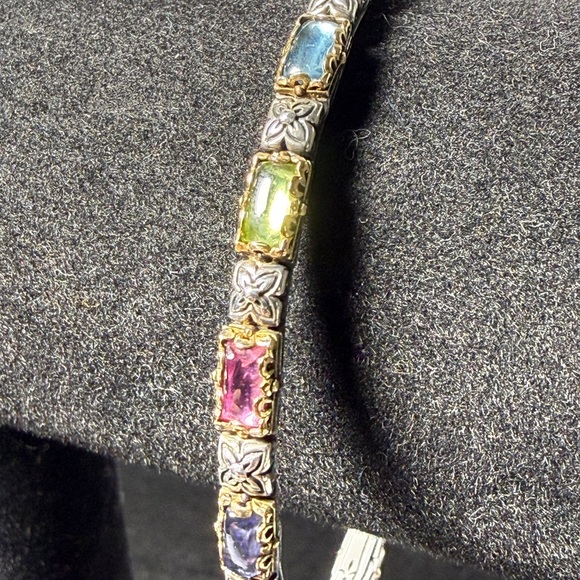 Konstantino Silver Bracelet with Multicolor Gemstones - Picture 7 of 11